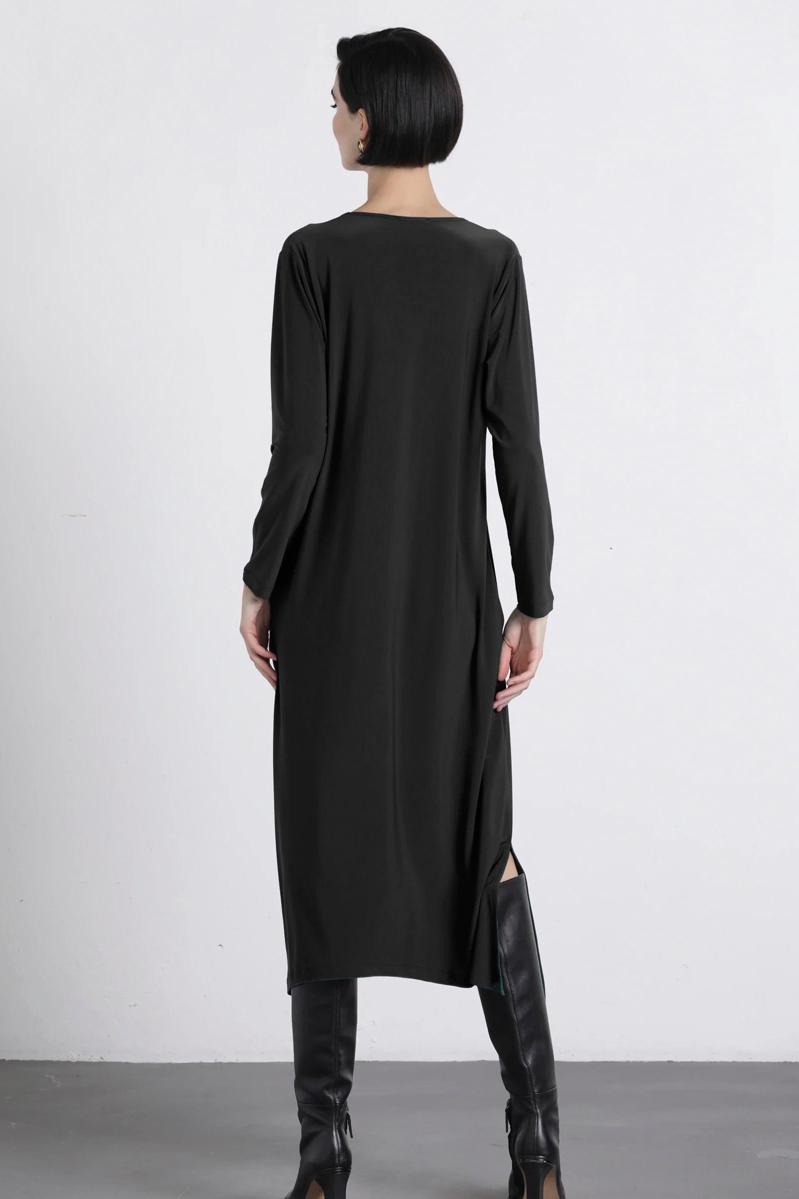 Vestido midi negro