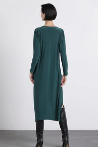 Vestido midi verde