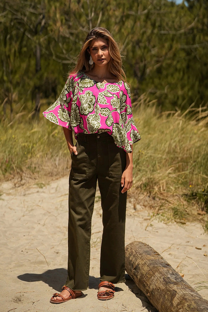 Blusa coimbra fucsia