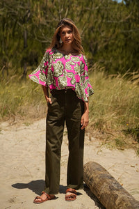 Blusa coimbra fucsia
