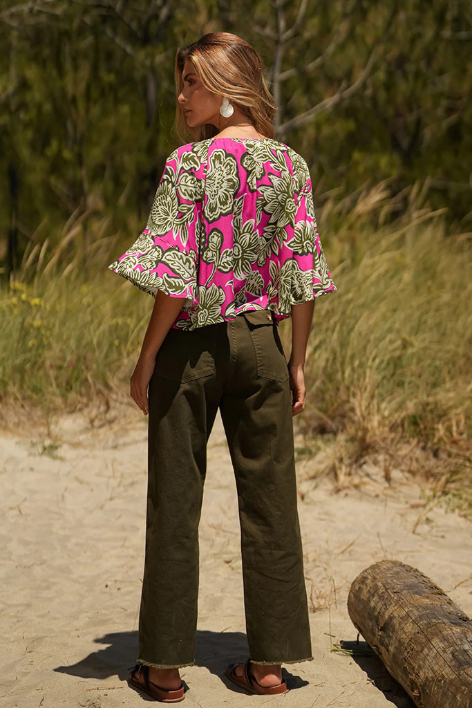 Blusa coimbra fucsia