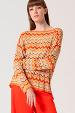 Cargar imagen en el visor de la galería, Jersey tricot taon naranja

