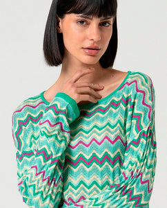 Jersey tricot taon turquesa