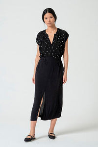 Falda crepe livi negro