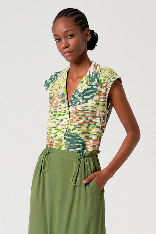 Falda crepe livi verde