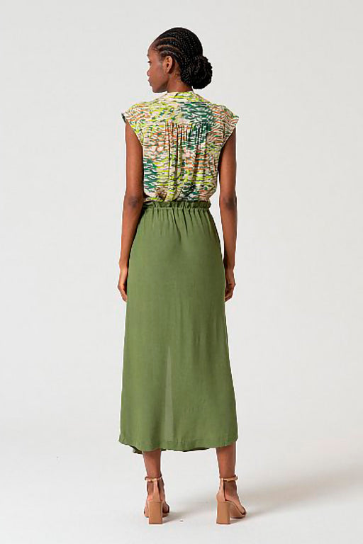 Falda crepe livi verde