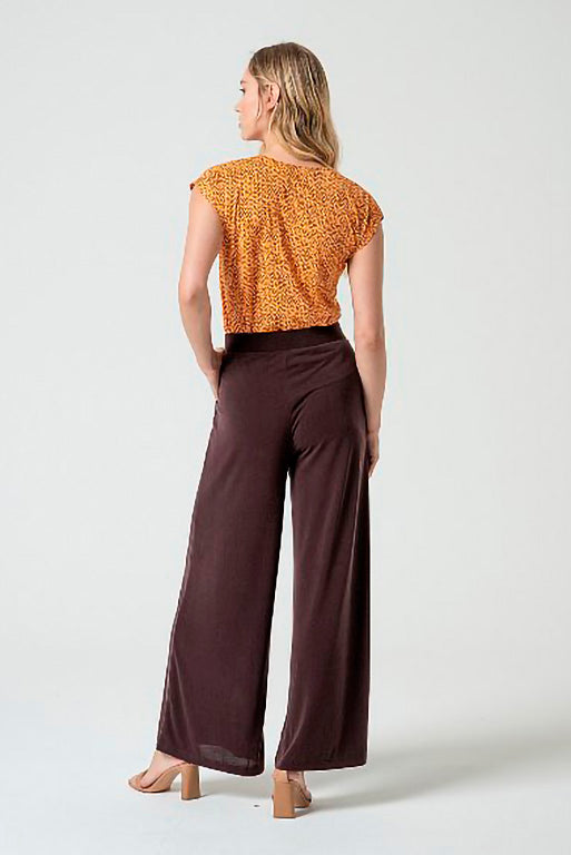 Pantalon largo lixx marron