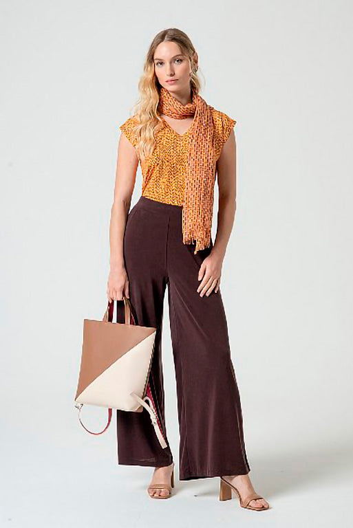 Pantalon largo lixx marron