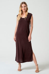 Vestido largo lixx marron