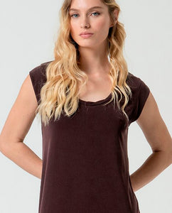 Vestido largo lixx marron