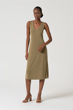 Cargar imagen en el visor de la galería, Vestido midi lixx caqui
