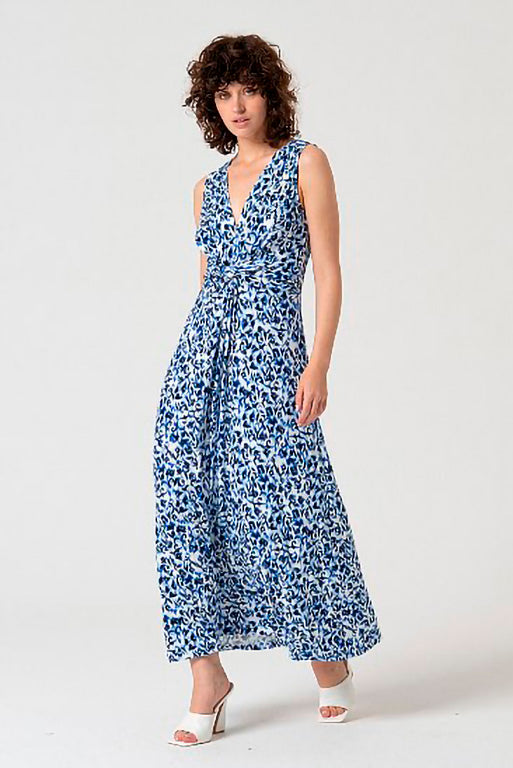 Vestido largo maba azul