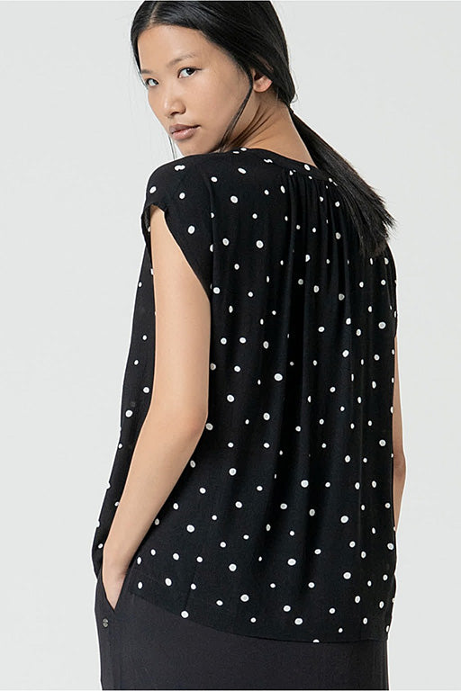 Blusa lunares mabu negro