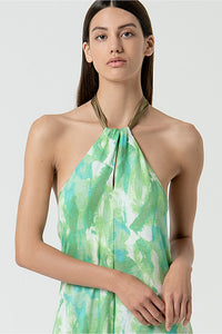 Vestido largo ryly verde