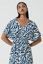 Cargar imagen en el visor de la galería, Vestido largo tifi azul
