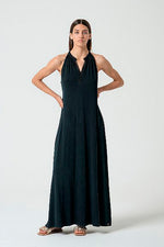 Cargar imagen en el visor de la galería, Vestido largo tina negro
