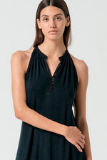 Cargar imagen en el visor de la galería, Vestido largo tina negro
