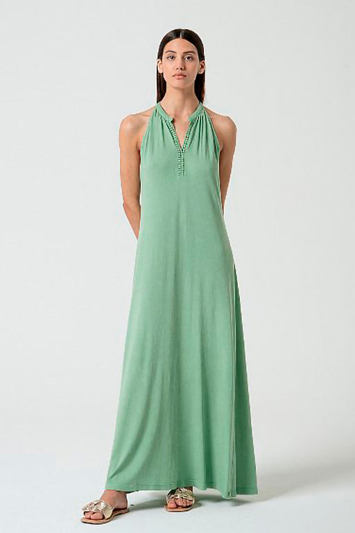 Vestido largo tina verde