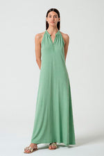 Cargar imagen en el visor de la galería, Vestido largo tina verde
