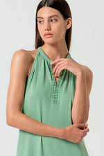 Cargar imagen en el visor de la galería, Vestido largo tina verde
