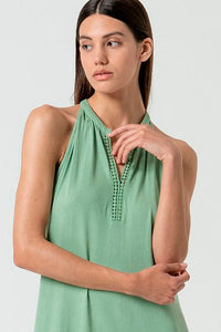 Vestido largo tina verde