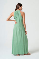 Cargar imagen en el visor de la galería, Vestido largo tina verde
