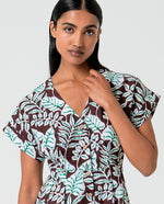 Cargar imagen en el visor de la galería, Vestido midi camisero marron
