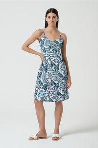 Vestido corto tirantes tino azul