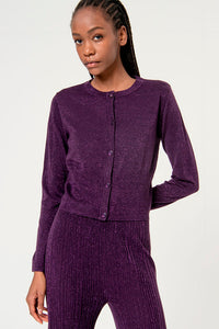 Cardigan nexu morado