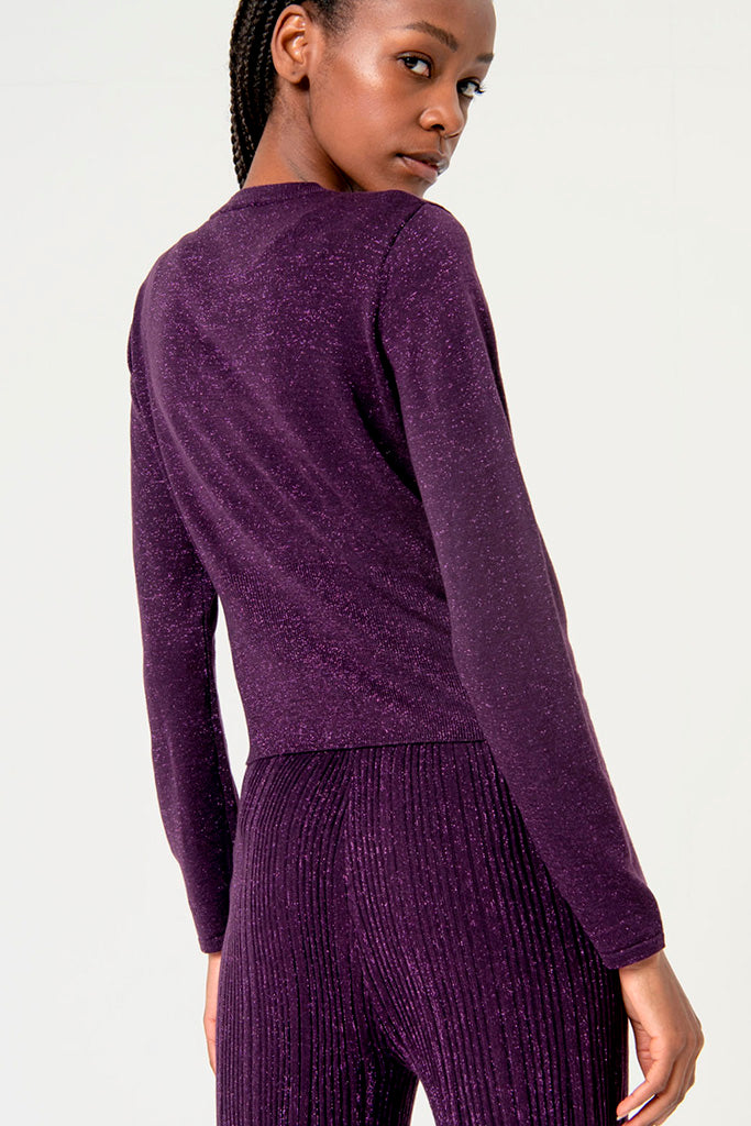 Cardigan nexu morado