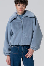 Cargar imagen en el visor de la galería, Bomber lape azul
