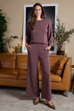 Cargar imagen en el visor de la galería, Pantalon ancho lida arandano
