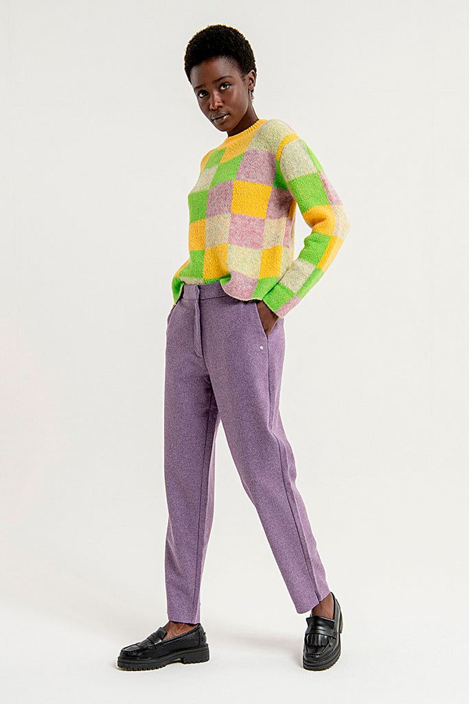 Pantalon jogger lila