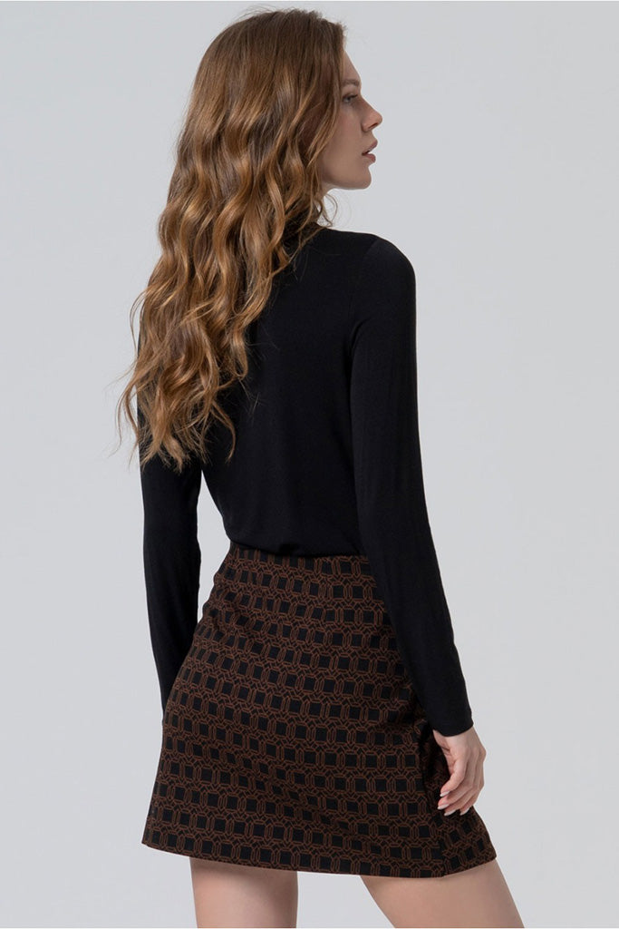 Falda corta irda negro