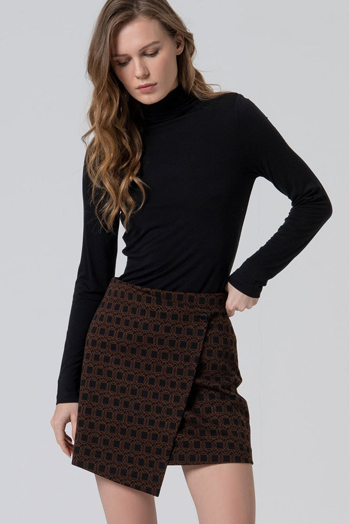 Falda corta irda negro