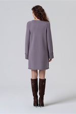 Cargar imagen en el visor de la galería, Vestido tricot liny gris
