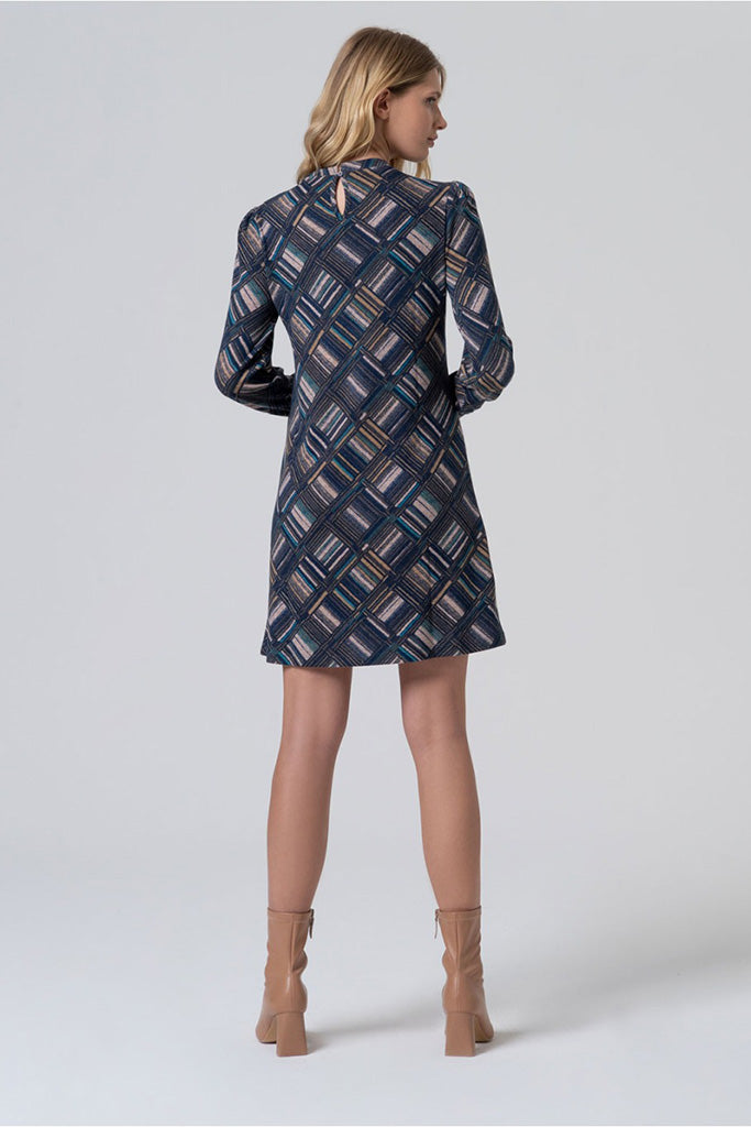 Vestido corto mali azul