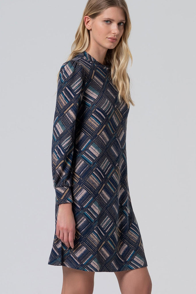 Vestido corto mali azul