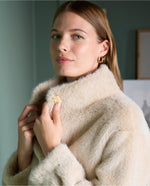 Cargar imagen en el visor de la galería, Abrigo nipe crudo
