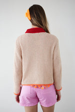 Cargar imagen en el visor de la galería, Cardigan punto misty crudo
