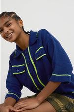 Cargar imagen en el visor de la galería, Cardigan Hope azul
