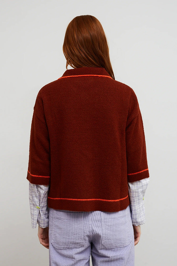 Cardigan Hope marron