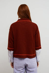Cardigan Hope marron