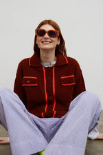 Cargar imagen en el visor de la galería, Cardigan Hope marron
