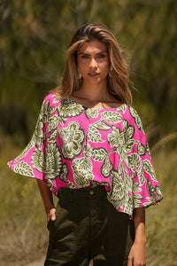 Blusa coimbra fucsia
