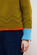 Cargar imagen en el visor de la galería, Jersey serpentine ocre
