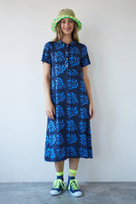 Cargar imagen en el visor de la galería, Vestido midi coral azul

