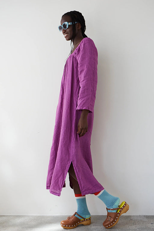 Vestido midi sorbete morado