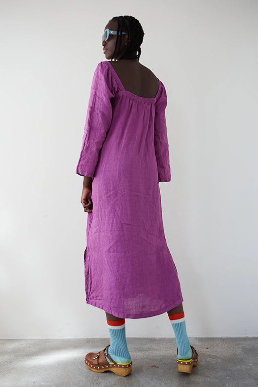 Vestido midi sorbete morado
