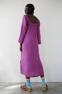 Vestido midi sorbete morado